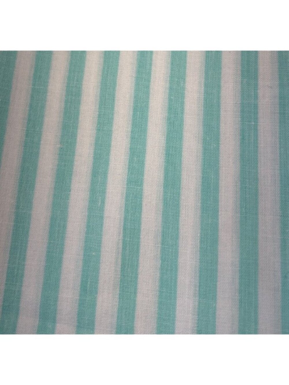 Aqua & White Striped Cotton Fabric 20x44" Sewing Quilting Crafts